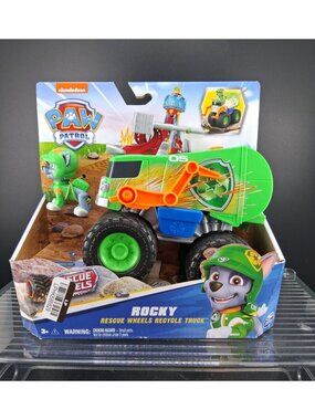 Nickelodeon Paw Patrol Rocky Rescue Wheels Recycle Truck Toy